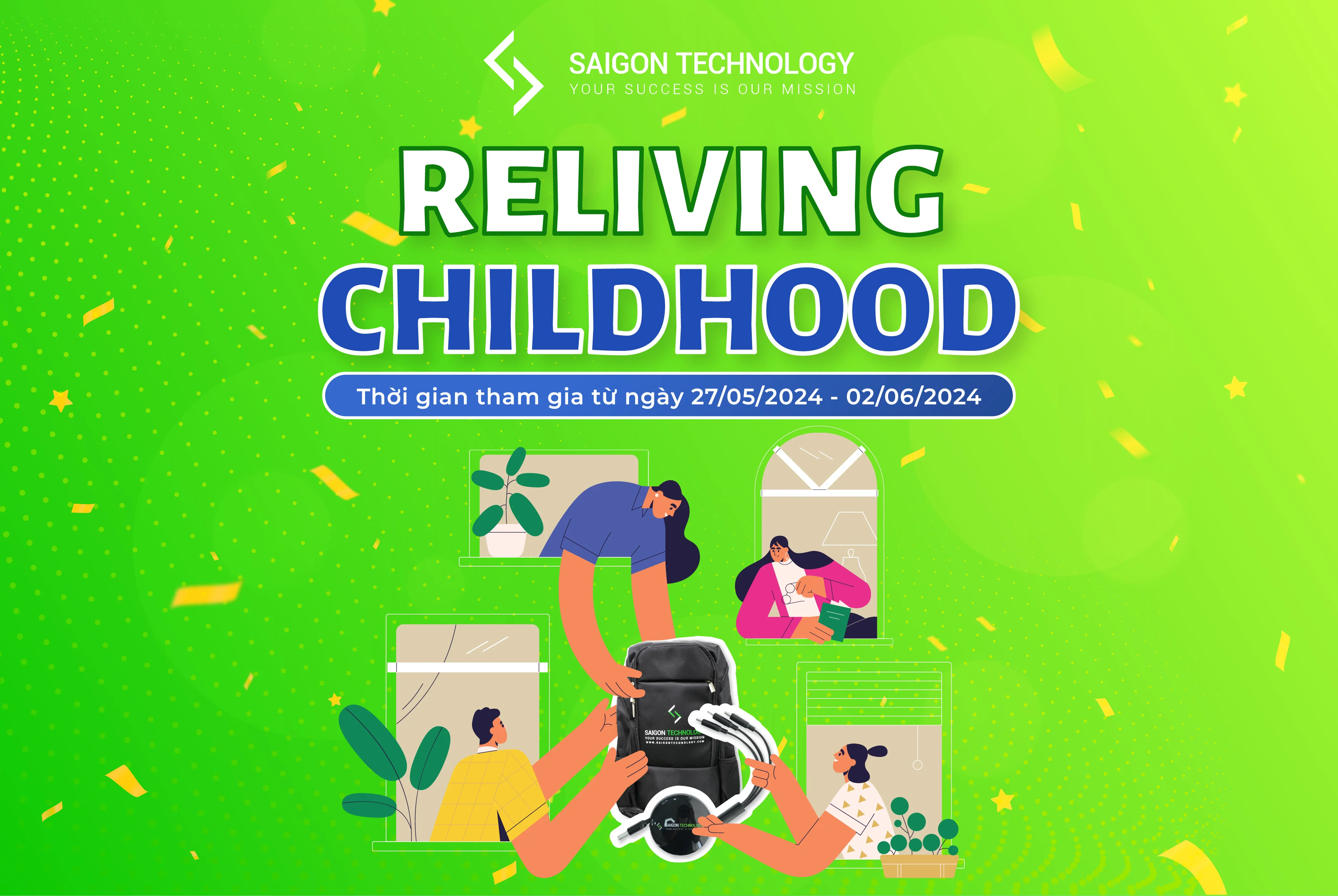 Quay về tuổi thơ không bạn eh, về cùng Minigame "RELIVING CHILDHOOD" thôi nào!
