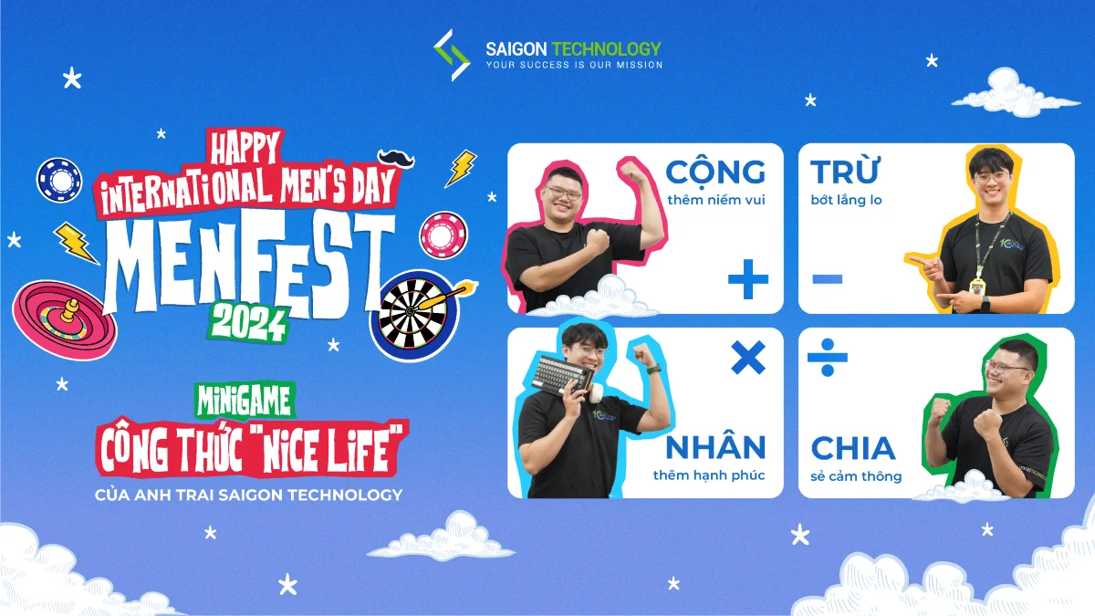 [MenFest 2024] - Minigame đến rồi đây, săn quà ngay thôi các anh trai Saigon Technology ơi!