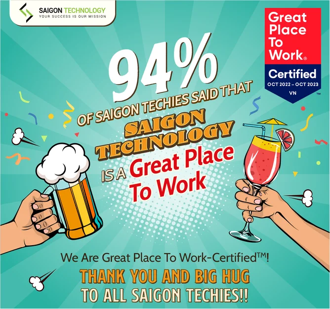 Saigon Technology được chứng nhận là Nơi làm việc tốt nhất